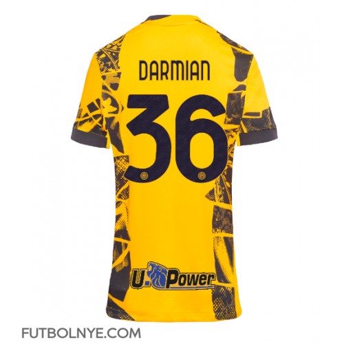 Camiseta Inter Milan Matteo Darmian #36 Tercera Equipación para mujer 2024-25 manga corta